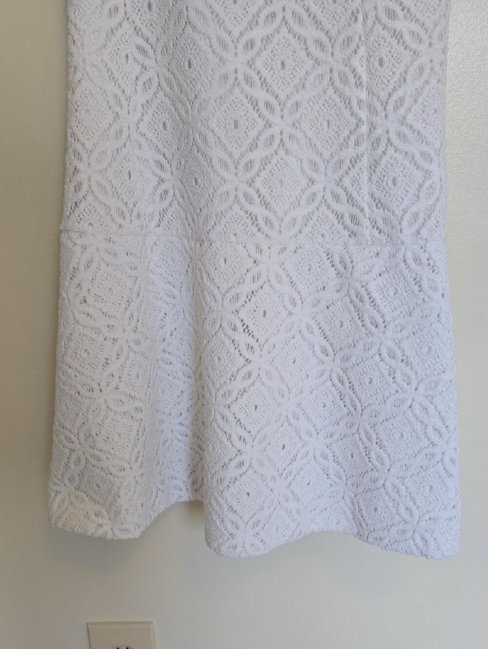 Lilly Pulitzer Kent Fit And Flare Dress "Resort White Tellis Lace" White M LWD - Picture 5 of 12